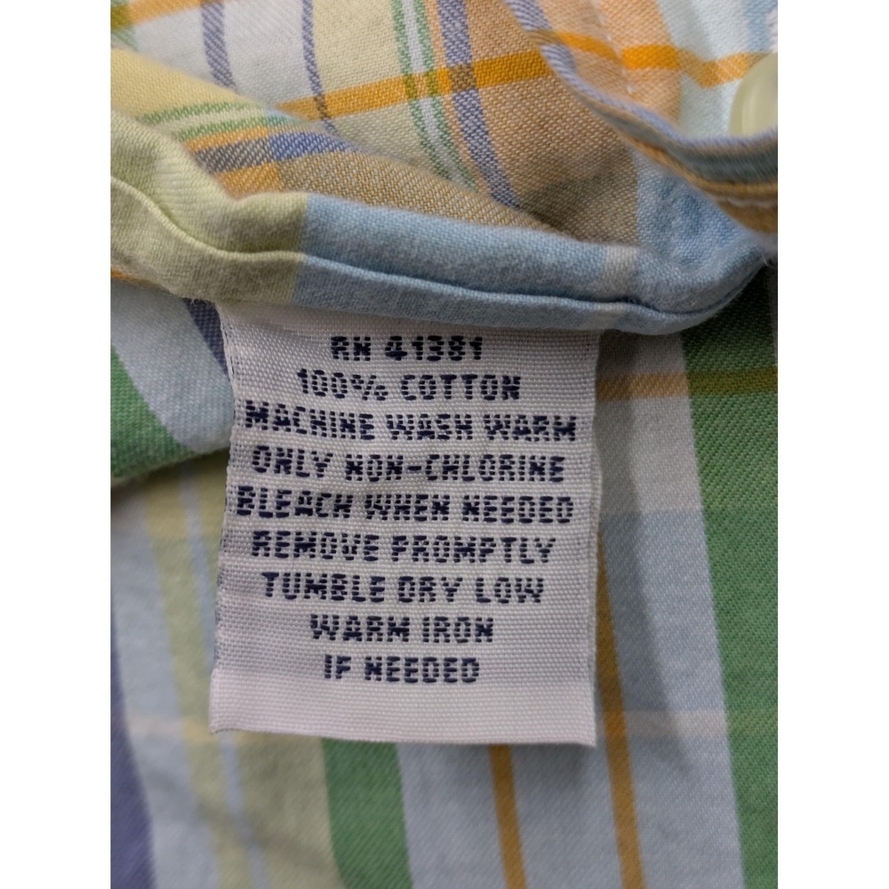 Ralph Lauren Beach Twill Shirt Mens 3XB Multicolor Plaid Short Sleeve Button Up - Picture 5 of 10